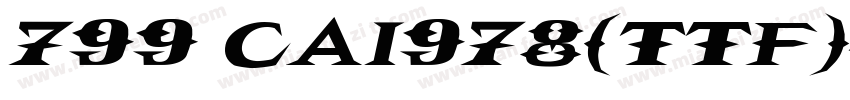 799 CAI978(ttf)字体转换